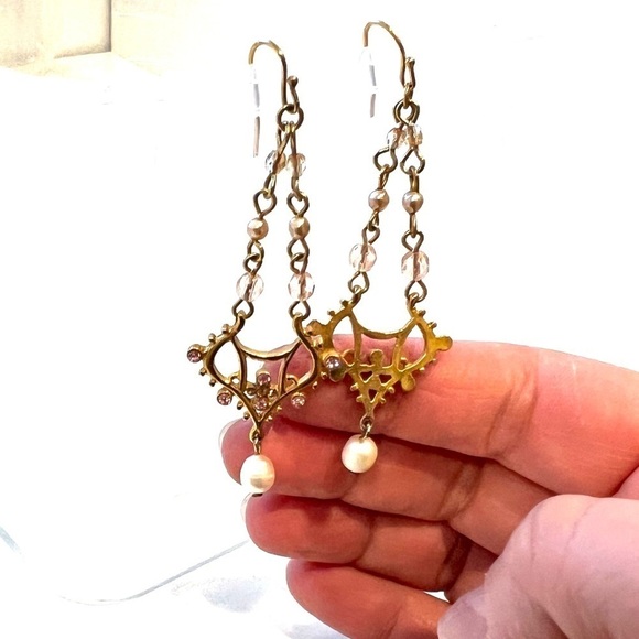 Simple chandelier earrings - Picture 3 of 3
